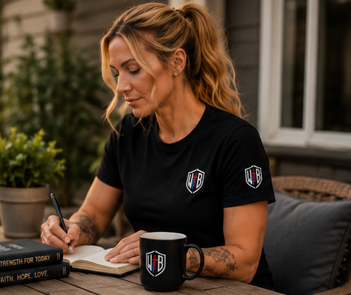 **Women's WarriorBlue Faith • Strength • Service T-Shirt**