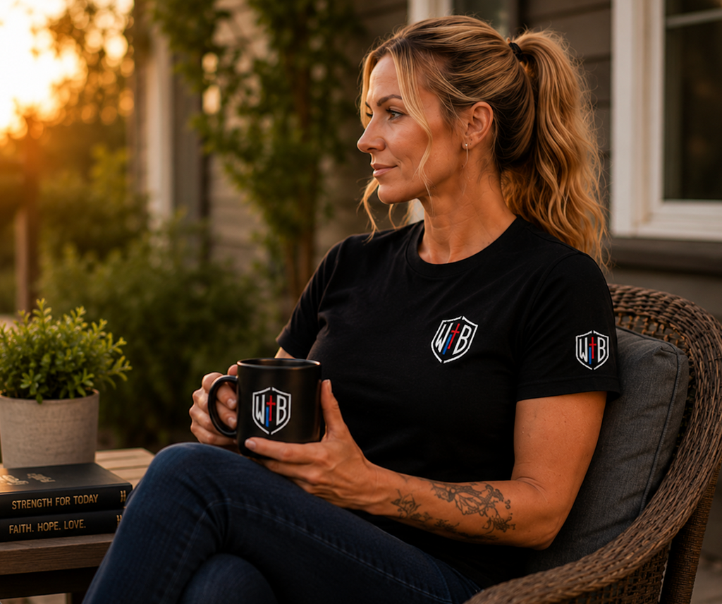 **Women's WarriorBlue Faith • Strength • Service T-Shirt**